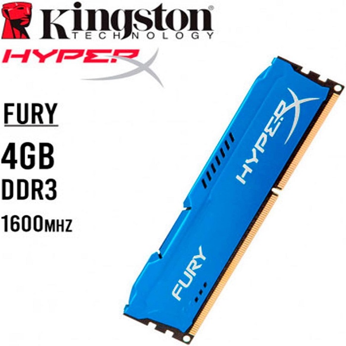 رم دسکتاپ کارکرده کینگستون مدل  HyperX Fury DDR3 1600MHz  4GB