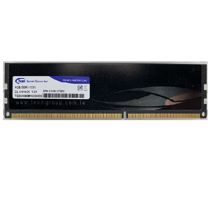 رم دسکتاپ کارکرده  تیم گروپ DDR3 مدل TEAM GROUP INC ELITE 4GB PC3 1333Mhz
