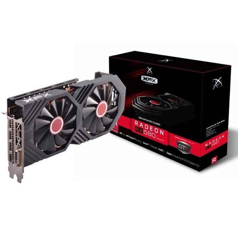 کارت گرافیک کارکرده  ایکس اف ایکس با کارتن مدل AMD RADEON XFX  RX580 8G DDR5 256BIT