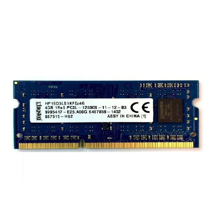 رم لپ تاپ کارکرده کینگ استون DDR3 مدل KINGSTON 4GB PC3L 1600Mhz