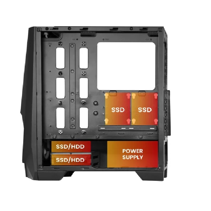 کیس گیمینگ Mid Tower فاطر مدل Fater FG-527B