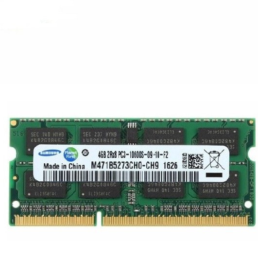 رم لپ تاپ کارکرده 4گیگ سامسونگ DDR3 مدل M471B5273DH0-CH9 PC3 1333Mhz  CL9