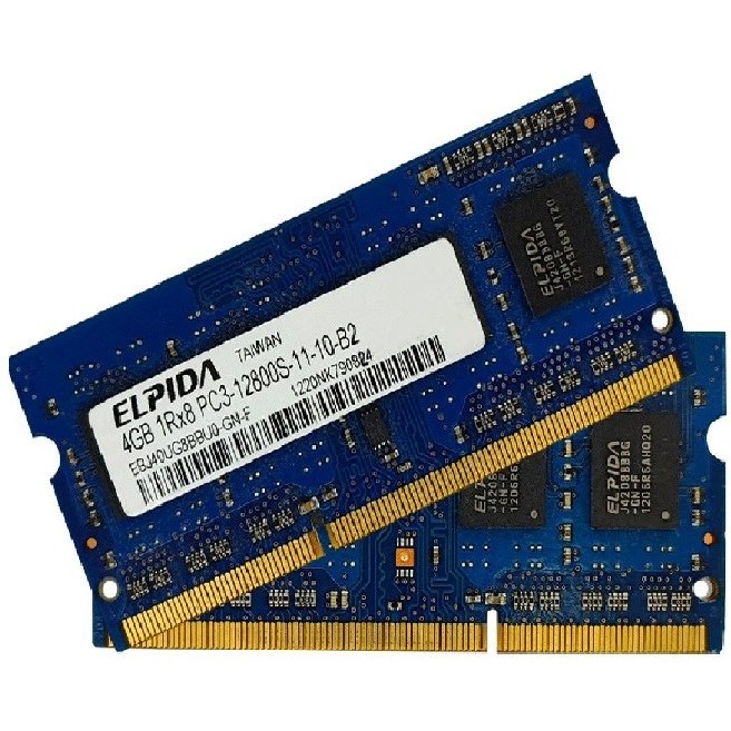 رم لپ تاپ کارکرده 4 گیگ الپیدا DDR3 مدل EBJ40UG8EFU0-GN-F 1600Mhz PC3L CL11