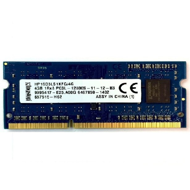 رم لپ تاپ کارکرده 4گیگ کینگ استون DDR3 مدل KNWMX1-ETBS16451B86K 4GB DDR3 1600Mhz PC3L CL11
