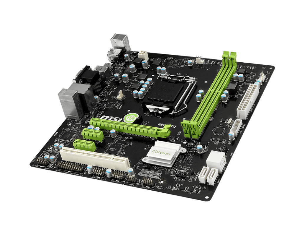 مادربرد کارکرده ام اس آی DDR3 مدل MSI H81M ECO