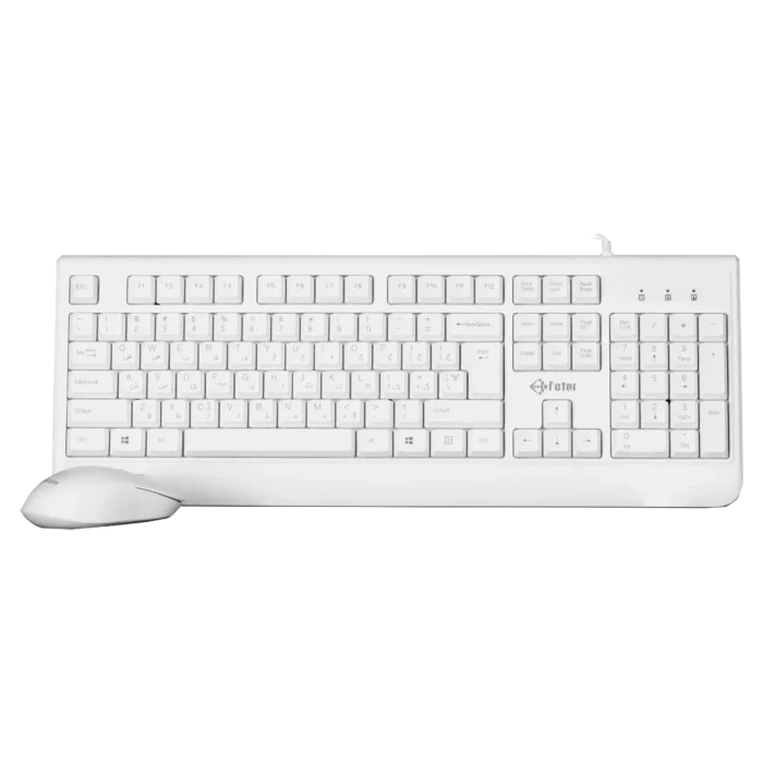 موس و کیبورد با سیم فاطر مدل Fater CCN-5000B WHITE