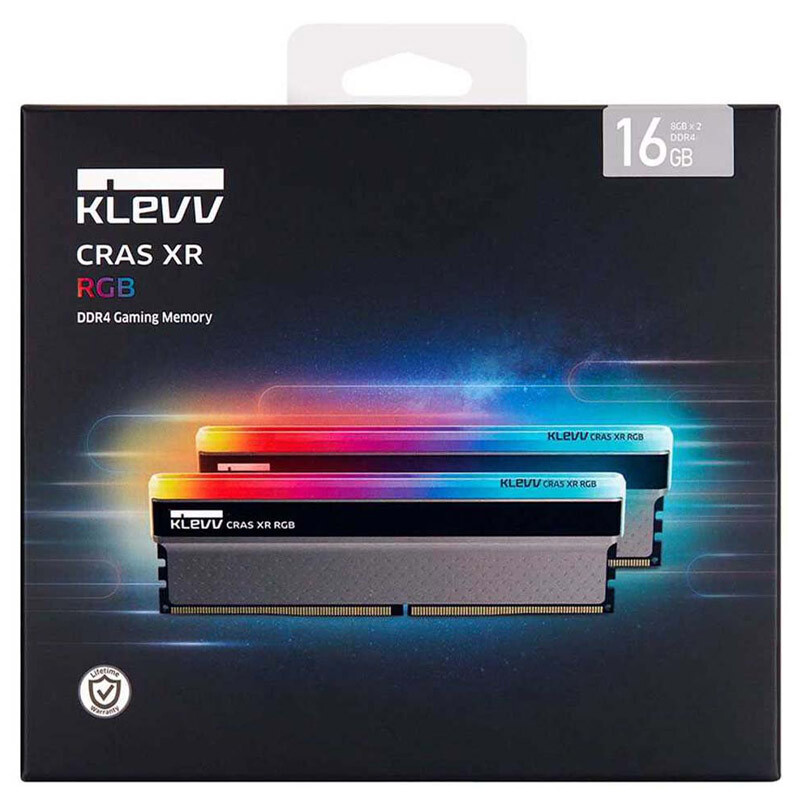 رم دسکتاپ آکبند 32 گیگ مدل KLEVV CARS XR RGB 16GB*2 DDR4 3600MHZ CL18 1.35V