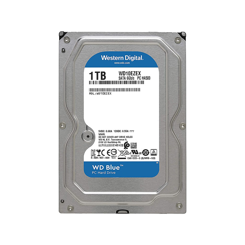 هارد اینترنال یک ترابایت وسترن مدل WD BLUE 1T WD10EZEX