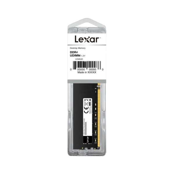 رم آکبند لکسار 8 گیگ مدل LEXAR 8GB DDR4 2666MHZ UDIMM CL19