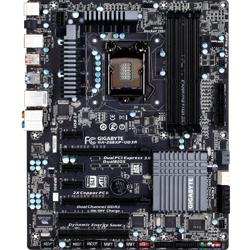 مادربرد کارکرده گیگابایت مدل GIGABYTE Z68 XP-UD3R DDR3 LGA1155 ATX